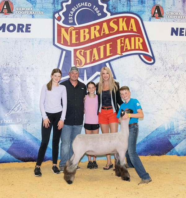 Reserve Champion Crossbred Market Lamb - Nebraska State Fair