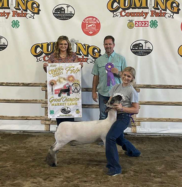 Grand Champion Market Lamb Cuming County, NE