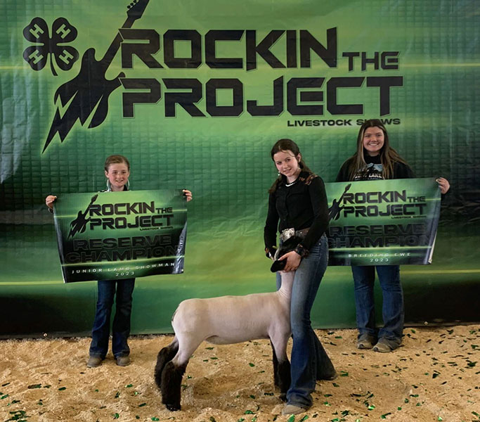 Reserve Grand Breeding Ewe<br />
Rockin the Project - Montana 