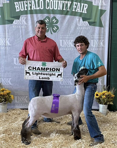Champion Lightweight Market Lamb<br />
Buffalo County - Nebraska