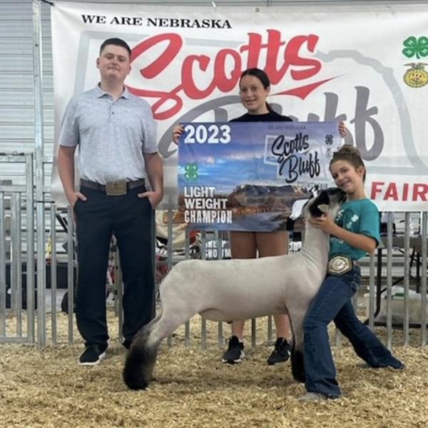 Champion Lightweight Market Lamb<br />
Scottsbluff County - Nebraska 