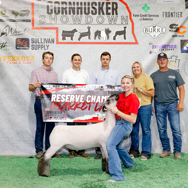 Reserve Grand Champion Market Lamb<br />
Cornhusker Showdown Finale